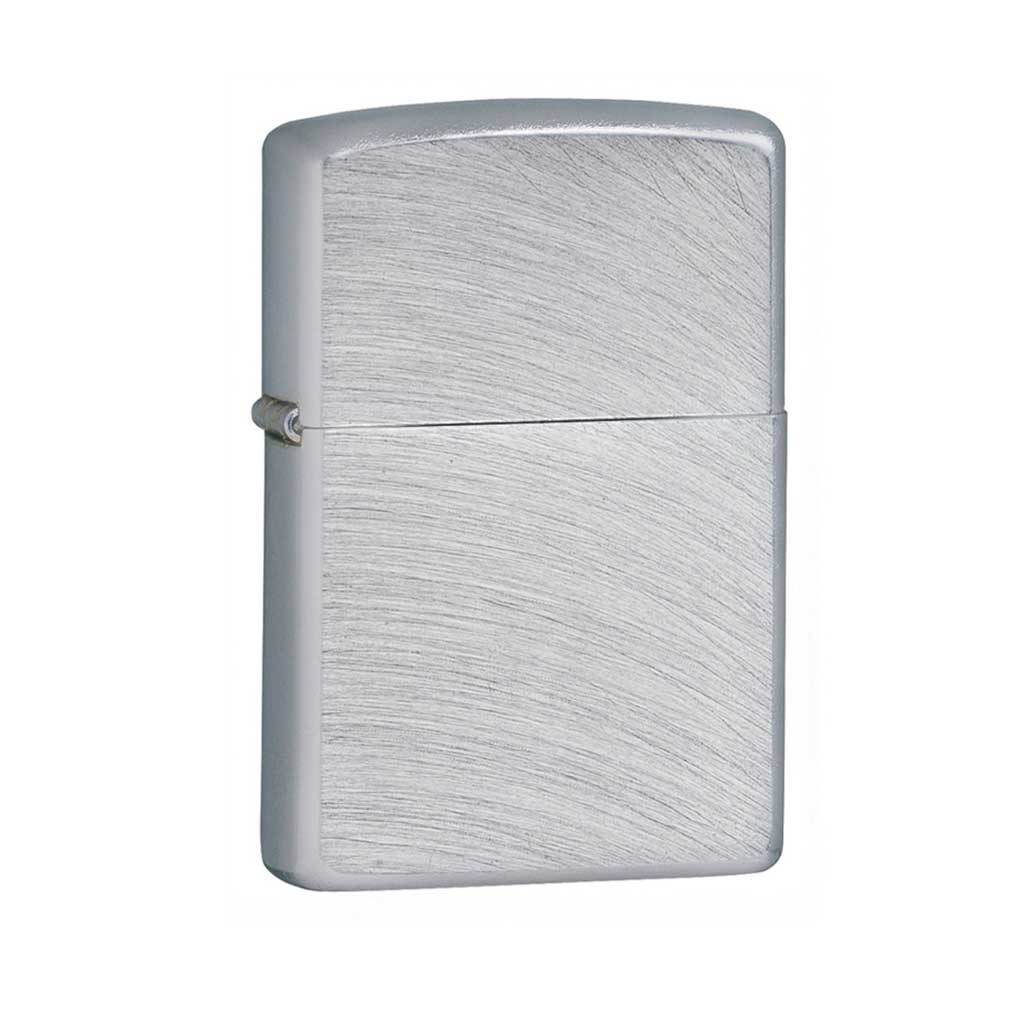 Zippo Accendino Serie 'Fortuna' - Satin Chrome Finitura Spazzolata - Made In USA Con Garanzia A Vita